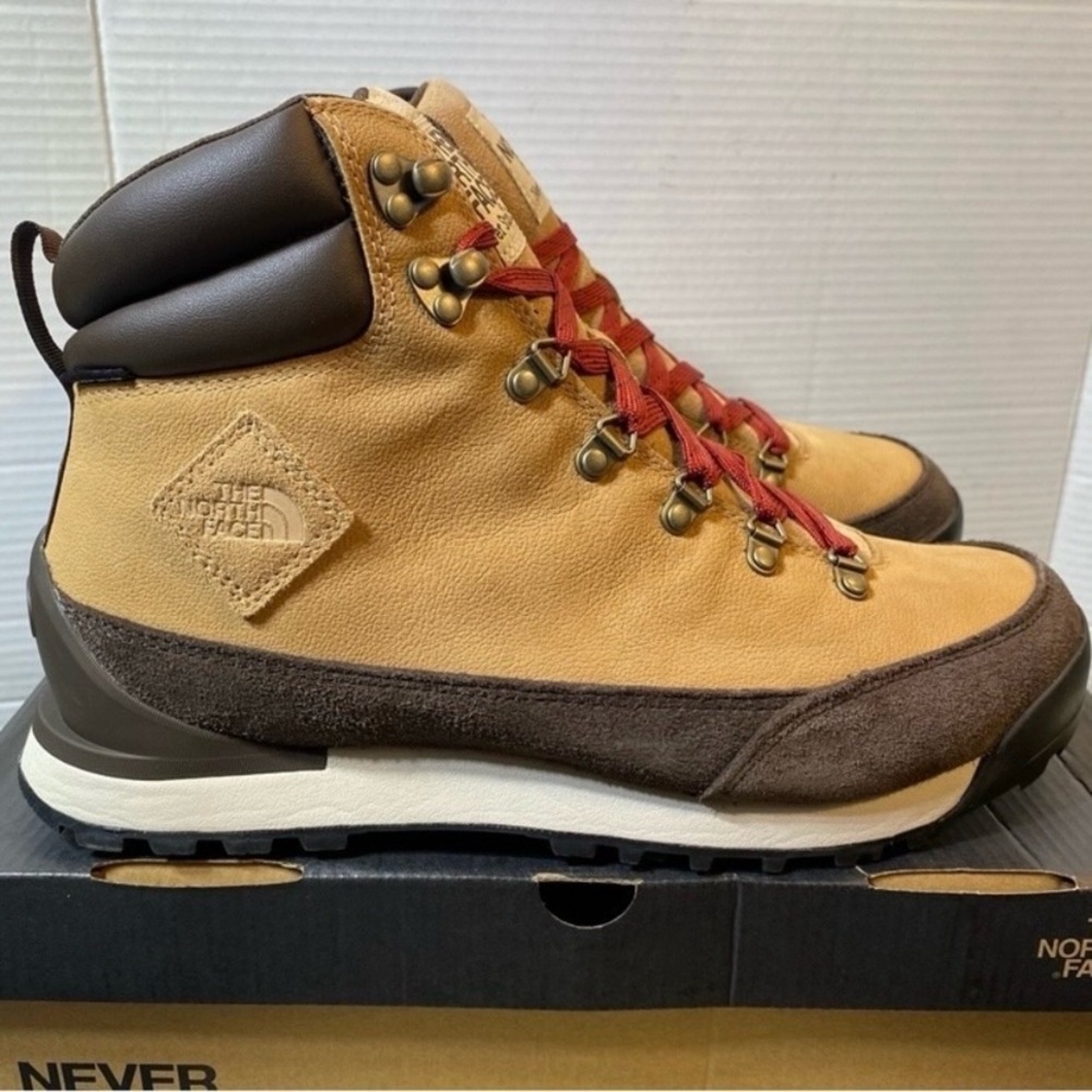 The North Face Back to Berkley IV Leather WP rain winter brown boots 12